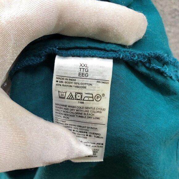 NWT Old Navy Cami Top Womens XXL Teal Ruffle Square Neck Relaxed - Picture 9 of 10